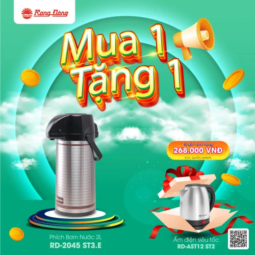 Mua Phích 2045 ST3.E Tặng AST12 ST2